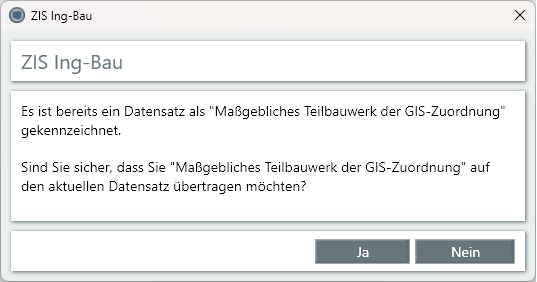 GIS Zuordnung wechseln